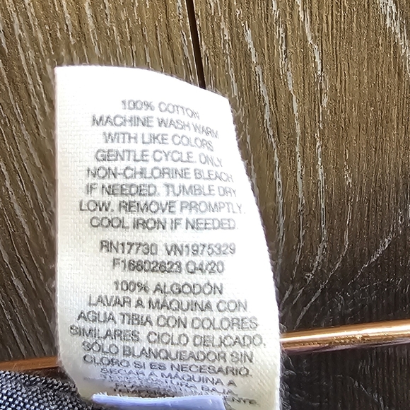 Levi's Grey and White Stripped Cotton Joggers Wide Leg Pants - Picture 4 of 6